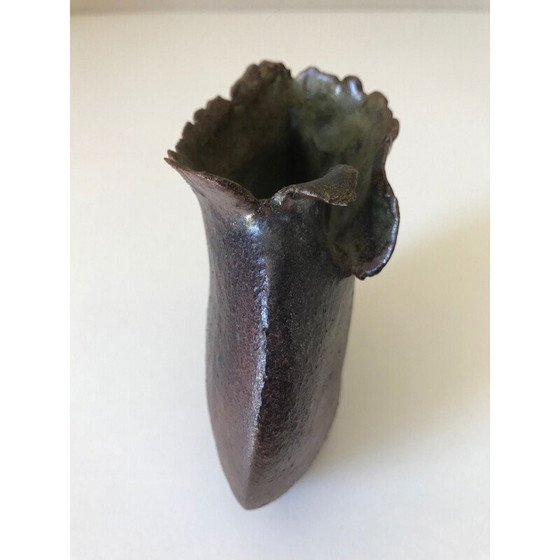 Image 1 of Vase vintage en grès de Jean Paul Brunet, 1970