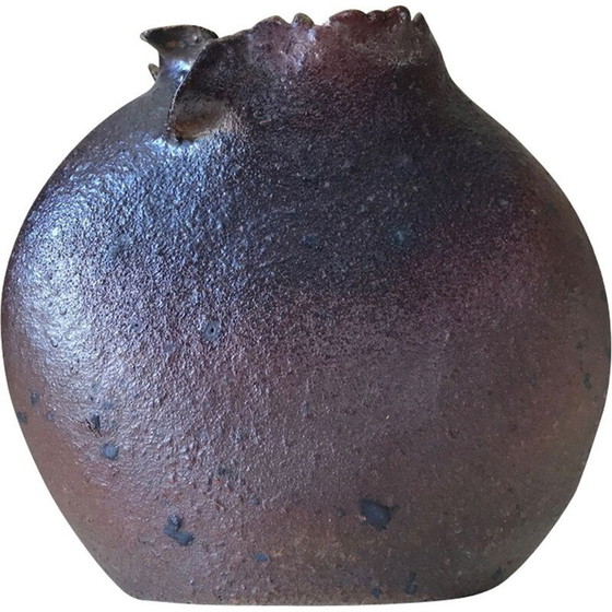 Image 1 of Vase vintage en grès de Jean Paul Brunet, 1970