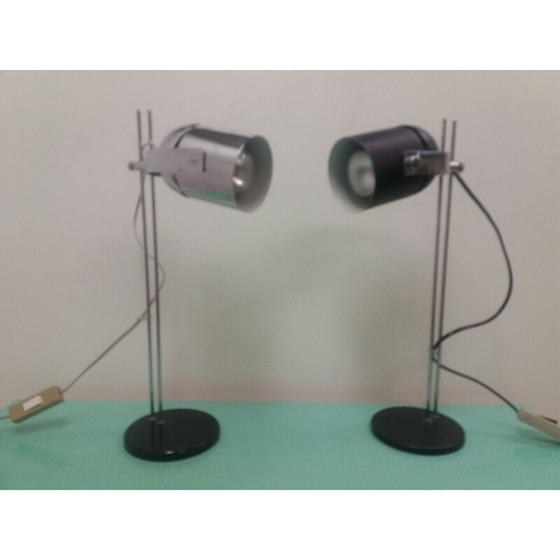 Image 1 of Lampe chromée réglable vintage par Stanislav Indra, Tchécoslovaquie 1970