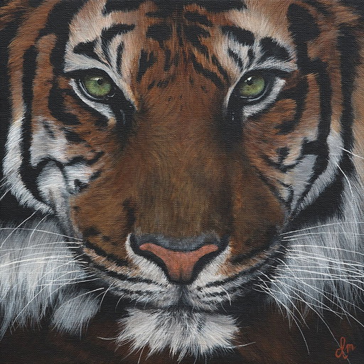 Peinture acrylique originale Tigre