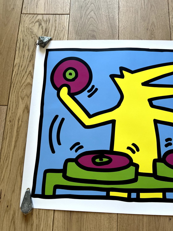 Image 1 of Dj Keith Haring Streetart 80S Basquiat Memphis Technics Pioneer Serato Disco