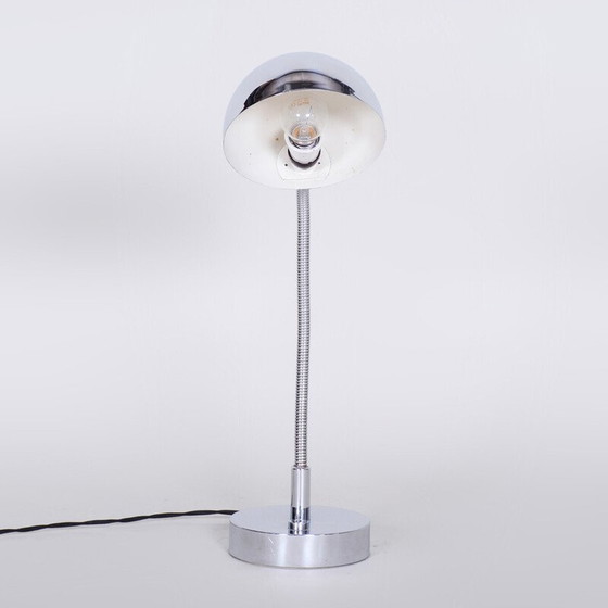 Image 1 of Lampe de table Bauhaus vintage chromée par M. Prokop, années 1920