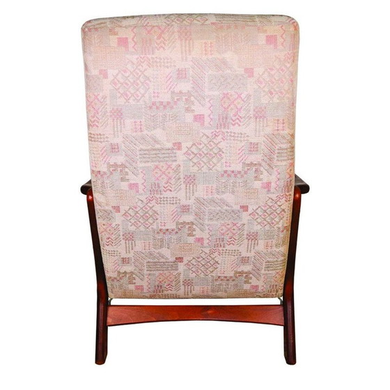 Image 1 of Fauteuil inclinable vintage danois avec repose-pieds pliant, années 1960
