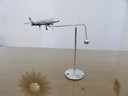 Ancien Mobile Cinétique En Métal, Vintage Kinetic Metal Quadjet, Années 70