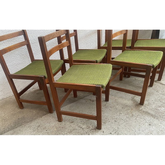 Image 1 of Ensemble de 6 chaises vintage en bois de teck par Ulferts Tibro, Suède 1960