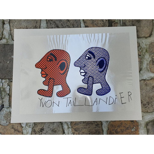 Sérigraphie kapitipède duo 4 vintage d'Yvon Taillandier, 2015