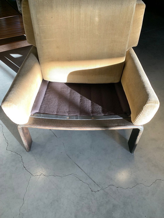 Image 1 of Fauteuil Mid Century en tapisserie d'origine