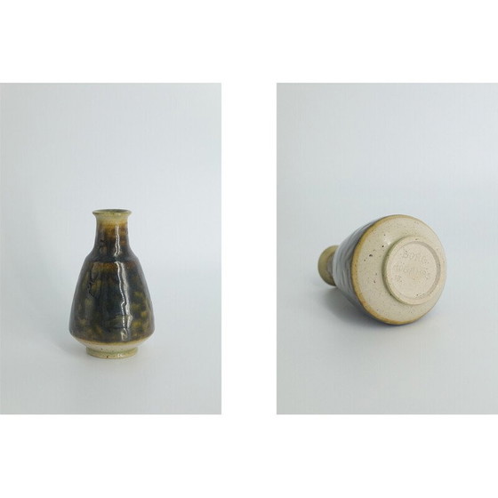 Image 1 of Vase de collection vintage N°10 en grès par Gunnar Borg pour Höganäs Keramik, Suède 1960