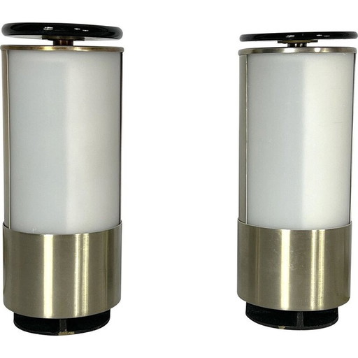 Paire de lampes de table vintage de Lumi Milano, 1960