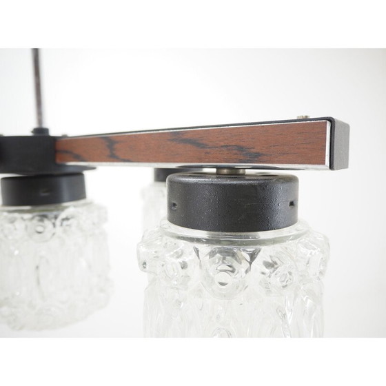 Image 1 of Lustre vintage en parfait état, Tchécoslovaquie 1960