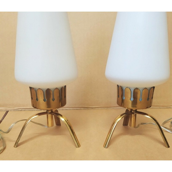 Image 1 of Paire de lampes de table italiennes vintage,1950s