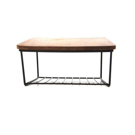 Image 1 of Etagère murale vintage en pin et métal, Suède 1950