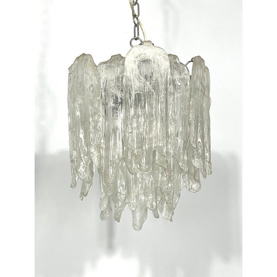 Image 1 of Paire de lustres en verre Murano Mazzega, 1970