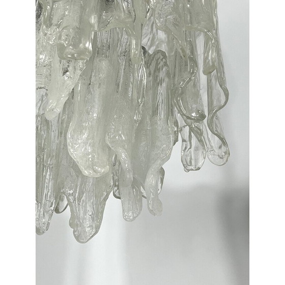 Image 1 of Paire de lustres en verre Murano Mazzega, 1970