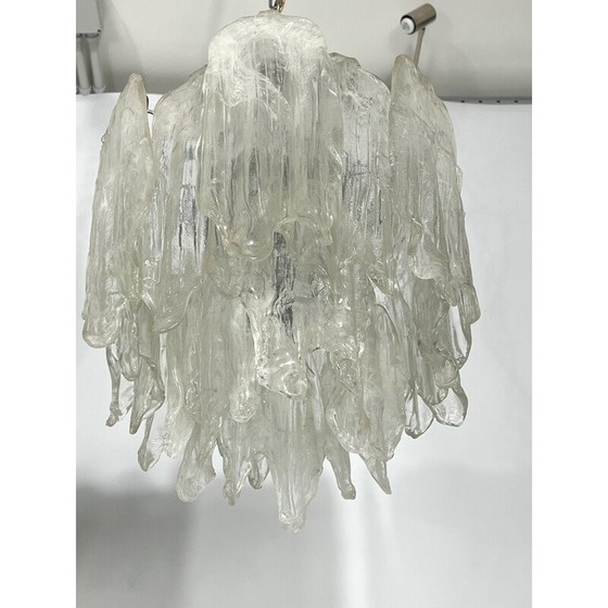 Image 1 of Paire de lustres en verre Murano Mazzega, 1970