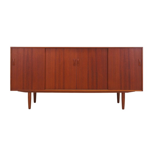 Buffet en teck, design danois, années 1960, fabricant : Clausen & Son