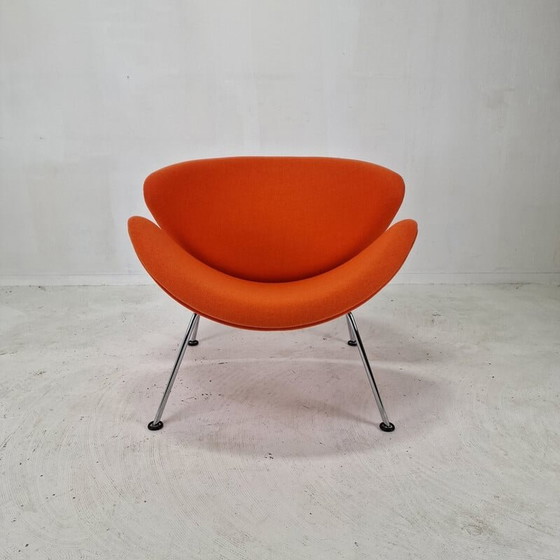 Image 1 of Fauteuil vintage à tranches orange par Pierre Paulin pour Artifort, 1980
