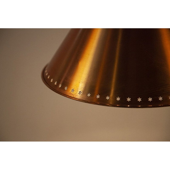 Image 1 of Suspension vintage en laiton Kegle par Bent Karlby pour Lyfa