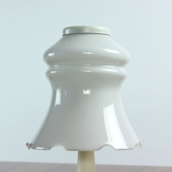 Image 1 of Lampe vintage en verre opale blanc par Opp Jihlava, Tchécoslovaquie 1960