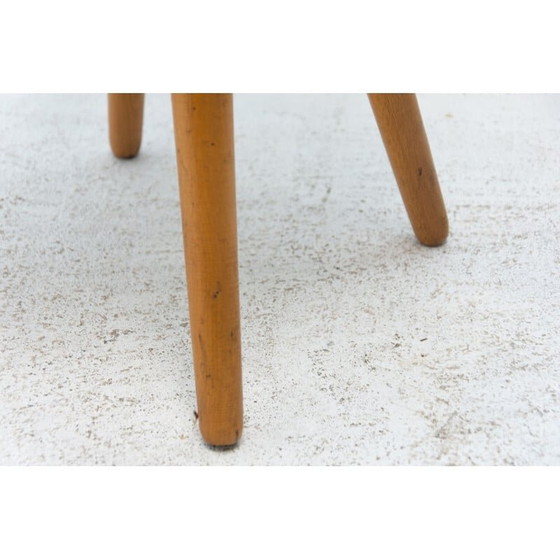 Image 1 of Tabouret en rotin du milieu du siècle par Jan Kalous pour Úluv, Tchécoslovaquie années 1960