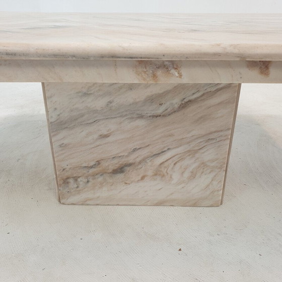 Image 1 of Table basse italienne vintage en marbre, 1980