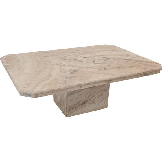 Image 1 of Table basse italienne vintage en marbre, 1980