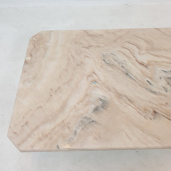 Image 1 of Table basse italienne vintage en marbre, 1980