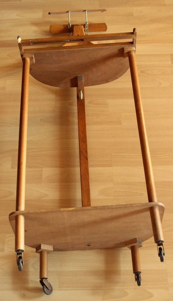 Image 1 of 1930S Valet Stand Valet Silencieux Portemanteau sur roulettes