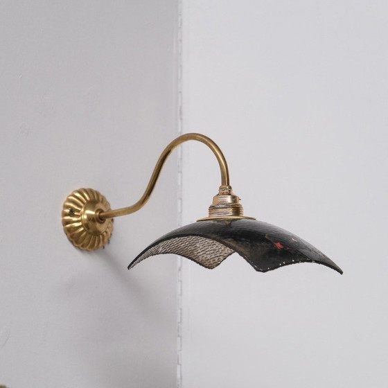 Image 1 of Lampes murales vintage Mercury en verre réfléchissant et laiton, Angleterre