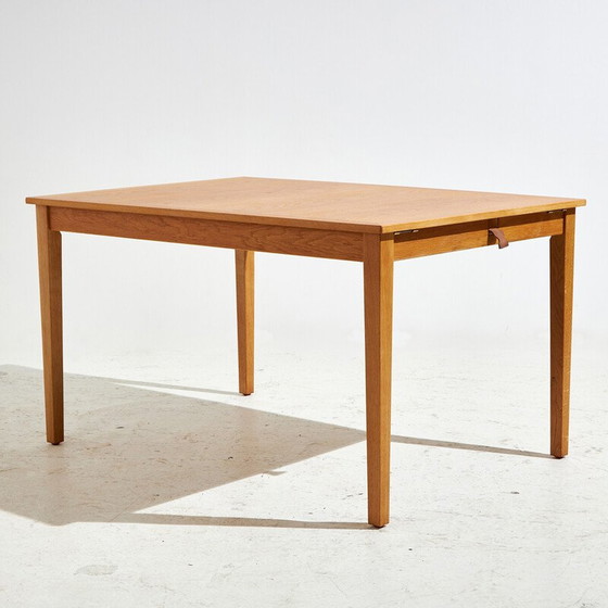 Image 1 of Table de salle à manger vintage en chêne avec 2 rallonges par Kai Winding pour Slagelse Møbelværk, 1960
