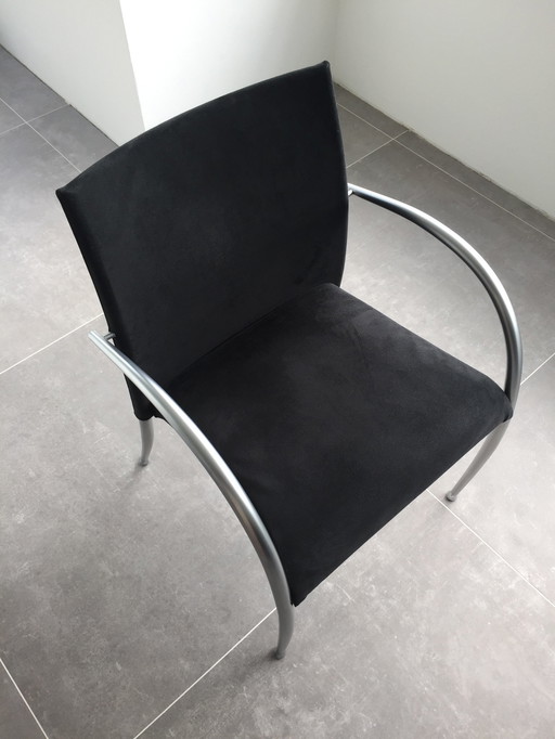 4x Tonon Steel dining chair By Martin Ballendat