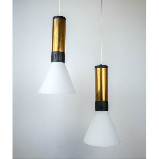 Image 1 of Lampe suspendue vintage Stilnovo, Italie 1950