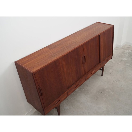 Image 1 of Buffet haut vintage en teck par Børge Seindal pour Westergaard, 1960s