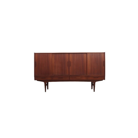 Image 1 of Buffet haut vintage en teck par Børge Seindal pour Westergaard, 1960s