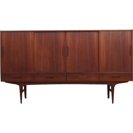 Image 1 of Buffet haut vintage en teck par Børge Seindal pour Westergaard, 1960s