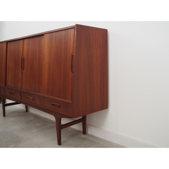 Image 1 of Buffet haut vintage en teck par Børge Seindal pour Westergaard, 1960s