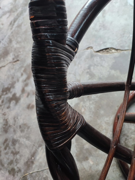 Image 1 of Fauteuil Rotin Pivotant Loveuse