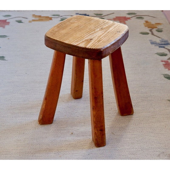 Image 1 of Tabouret vintage en bois, 1960