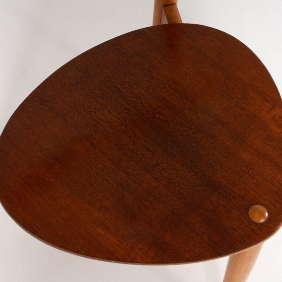 Image 1 of Chaise vintage FH4103 en bois de hêtre et teck par Hans Wegner pour Fritz Hansen, années 1950