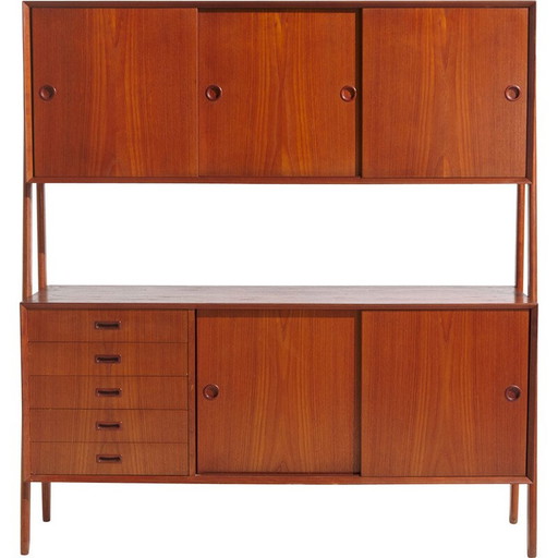 Buffet double en teck danois vintage modèle 3 par Gunni Omann pour Oman Junn Møbelfabrik