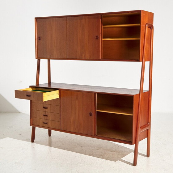 Image 1 of Buffet double en teck danois vintage modèle 3 par Gunni Omann pour Oman Junn Møbelfabrik