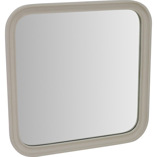 Miroir mural carré vintage, Italie 1960