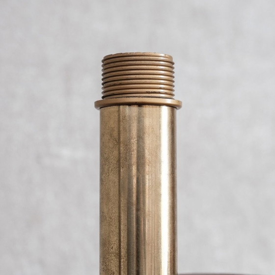 Image 1 of Lampe de table vintage en bambou et laiton, France 1970