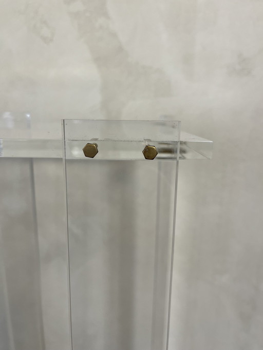 Piédestal vintage en plexi