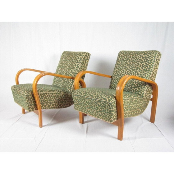 Image 1 of Paire de fauteuils par Jindřich Halabala pour UP Závody Brno - années 1940
