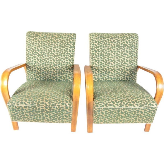 Image 1 of Paire de fauteuils par Jindřich Halabala pour UP Závody Brno - années 1940