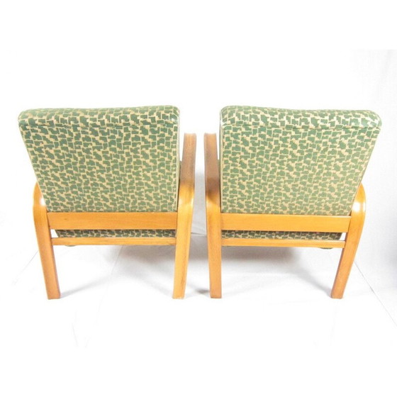 Image 1 of Paire de fauteuils par Jindřich Halabala pour UP Závody Brno - années 1940