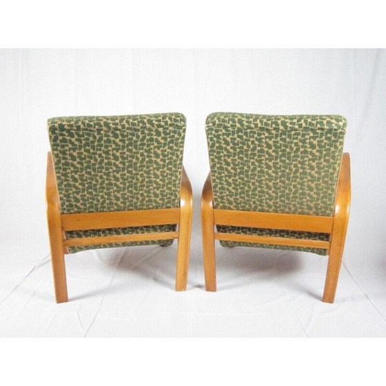 Image 1 of Paire de fauteuils par Jindřich Halabala pour UP Závody Brno - années 1940