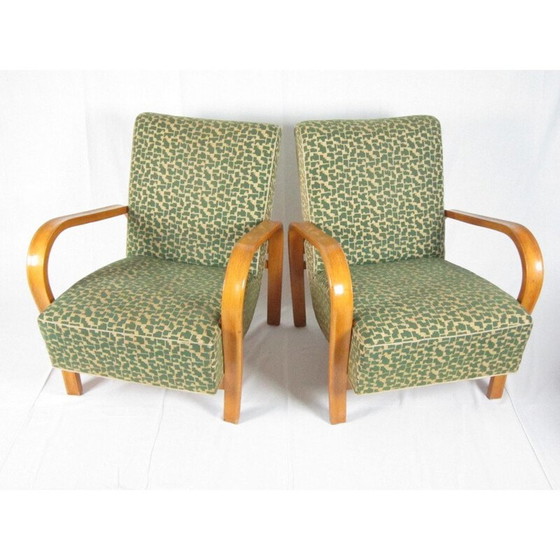 Image 1 of Paire de fauteuils par Jindřich Halabala pour UP Závody Brno - années 1940