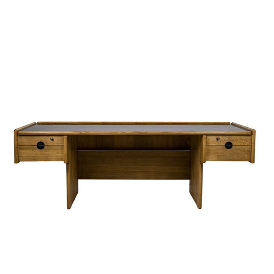 Image 1 of Bureau vintage rectangulaire en bois de chêne, 1970
